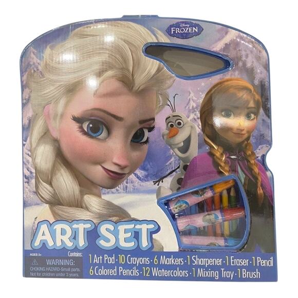 Frozen Gift Basket | Art Set, Coloring Book, Kite, Crafts, Pour Paint Fun - Picture 2 of 8